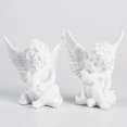 thumbnail image 1 of 2x Adorable de Ángel Cupido tesanías estatua al escultura de ángel alas decorativo decoración de de - blanco Colco Estatuas de ángeles, 1 of 7