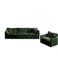 thumbnail image 5 of JERFIT Modern 6-Piece Modular Sectional Sofa Set with Extra Deep Seating, Green Chenille Fabric, U-Shaped Couch for Large Living Room, 5 of 9