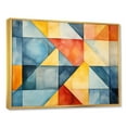 thumbnail image 3 of Designart "Midcentury Pastel Cubes Vintage Delight III" Oversized Abstract Framed Wall Art - Modern Colorful Abstract Geometric Bedroom Framed Canvas Wall Art, 3 of 7