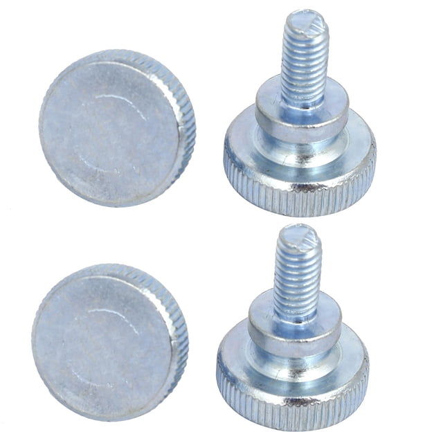Tornillos de cabeza estriada plana M6x12mm completamente roscados, 4 piezas