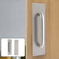 thumbnail image 4 of Push-pull Board Door Hardware 1Pcs Corner Push-pull Plate Silver Stainless Steel, 4 of 7