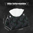 thumbnail image 6 of Lsque Lavender Flowers Printed Long Tissue Box Cover Holder, Facial Paper Organizer Dispenser,Triangle with Bottom Belt, PVC Leather Decorative Organizer, 6 of 9