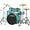 Turquoise Glitter, variant on Yamaha Rydeen 5-Piece Shell Pack - 22 inch Bass Drum Burgundy Glitter