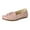 Pink, variant on Womens Penny Loafers Casual Slip on Orthopedic Shoes with Arch Support Round Toe Stitching Tassel Nonslip Moccasin Driving Shoes Khaki Size 9.5