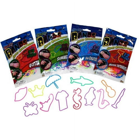 Googly Bands: Glitzy, Summer, Music and Sea Life Assortments (48 pieces)