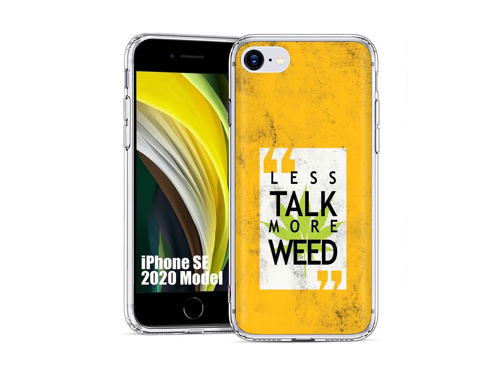 Kalmte aanklager Wolkenkrabber TalkingCase TPU Phone Case Cover for Apple iPhone SE 2020,7/8,Less Talk  More Weed Print,Designed in USA - Walmart.com