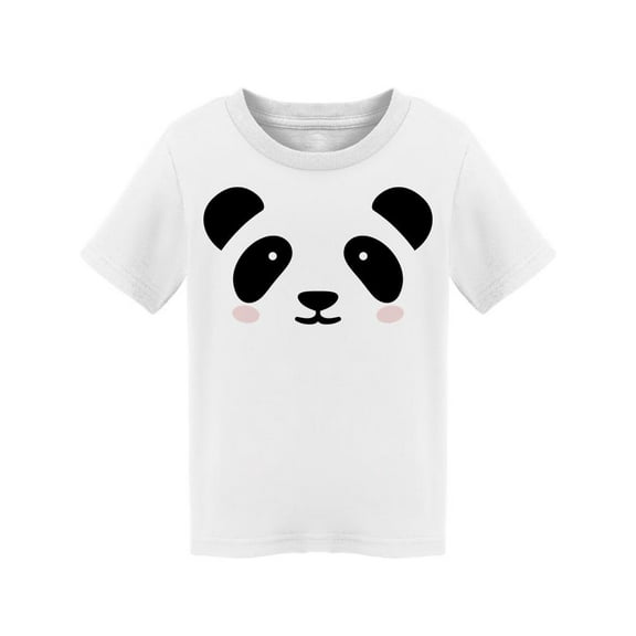 Cute Blushed Panda Face  T-Shirt Toddler -Image by Shutterstock,  3 Toddler