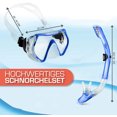 thumbnail image 2 of Juego de snorkel premium con snorkel y gafas de buceo: incluye máscara de buceo antivaho irrompible, bolsa de malla, tapones para los oídos y clip para la nariz, 2 of 6