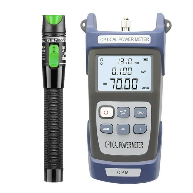 Amdohai Portable Lightweight Optical Power Meter Visual Fault Locator Set High Accurancy Network Tester Kit Digital