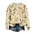 thumbnail image 2 of Jkety Ugly Sweater Christmas Women Christmas Sweatshirts for Women 2025 Crew Neck Winter Holiday Cute Pullovers Yellow,XL, 2 of 7