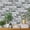 Gray-17.3" x 394", variant on Gray 17.3" x 787" Faux Brick Peel and Stick Wallpaper
