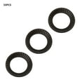 thumbnail image 3 of 50pcs Anti-loose Locking Washer Ribbed Anti-skid Gaskets Round Spacers Assortment Set Steel With Double-sided Ridges, 3 of 8