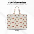 thumbnail image 3 of Kdxio Mushroom File Tote Document Bag Business Briefcase Bag Document Organizer Tote Briefcase for Letter A4 Files Business Teacher Office Bag, 3 of 8