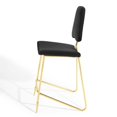 thumbnail image 6 of Bar Stool Chair Barstool, Velvet, Metal Steel, Black, Modern Contemporary Urban Design, Bar Pub Cafe Bistro Hotel Restaurant Hospitality, 6 of 9