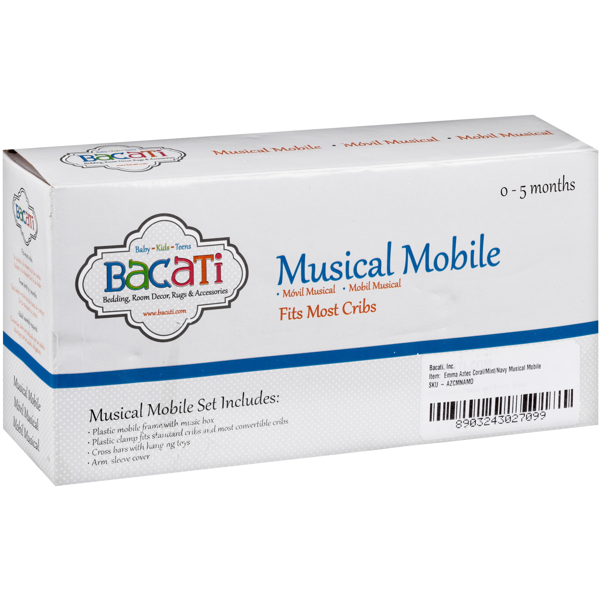 Bacati Musical Mobile Set 4 Piece Box