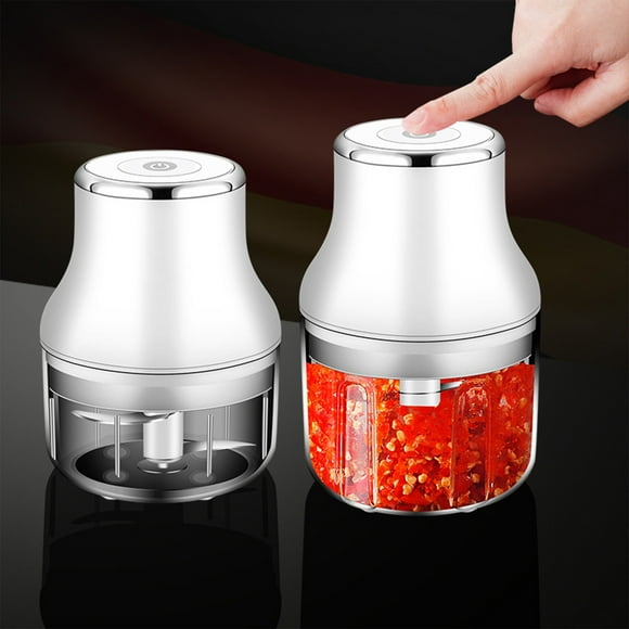 Dvkptbk Electric Churn Mini Vegetable Chopper Food Chopper Garlic Vegetable Lettuce Chilli Crusher Tomato Kitchen Ginger Grinder Home Appliances