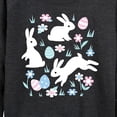 thumbnail image 3 of Instant Message - Easter Scene - Women's Lightweight French Terry Long Sleeve Shirt, 3 of 6