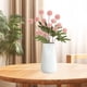 thumbnail image 1 of Juego de 4 flores artificiales de seda de 5 cabezas de cebolleta y crisantemo | Plantas suculentas de plástico | Tallos suaves y flexibles | Decoración para bodas en interiores | Arreglo de mesa e, 1 of 5