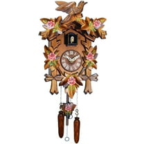 Alexander Taron 14" Engstler Battery-Operated Floral Cuckoo Wall Clock