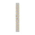 thumbnail image 4 of Lab Grown Diamond IGI Certified 14K Yellow Gold Tennis Bracelet For Women 15 Carat | Isidora Round Double Row Lab Diamond Tennis Bracelet | FG-VS1-VS2 Quality, 4 of 6
