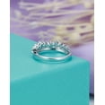 thumbnail image 6 of HeartsAndYou 1.2ct Round Cut Moissanite Engagement Ring for Women Princess Crown Tiara 18k White Gold Over Silver, 6 of 9