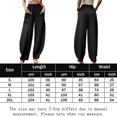 thumbnail image 2 of Pantalones Pantalones holgados para mujer, pantalones largos deportivos de ajuste holgado, traje de calle Vintage (negro S) Ygjytge Negro T S para Mujer, 2 of 8