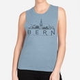 thumbnail image 2 of Skyline Bern Switzerland Women's Muscle Tank X-Large Stonewash Denim, 2 of 5