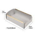 thumbnail image 4 of Caja De Almacenamiento De Cuero Con Borde Dorado De Estilo Nórdico, Bandeja De Almacenamiento De Mesa Para Ahorrar Espacio, Plegable Para Sala De Estar, Dormitorio, Porche, Librería Yuarrent HA016118-00, 4 of 7