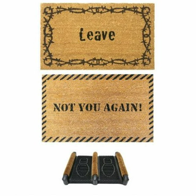 Rubber-Cal 10-108-003 Kit de Tapis de Porte Amusant