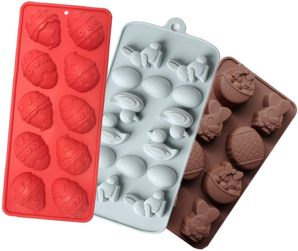 CHICK IN EGG LOLLIPOP CHOCOLATE CANDY MOLD MOLDS DIY EASTER PARTY FAVORS 3 MOLDS