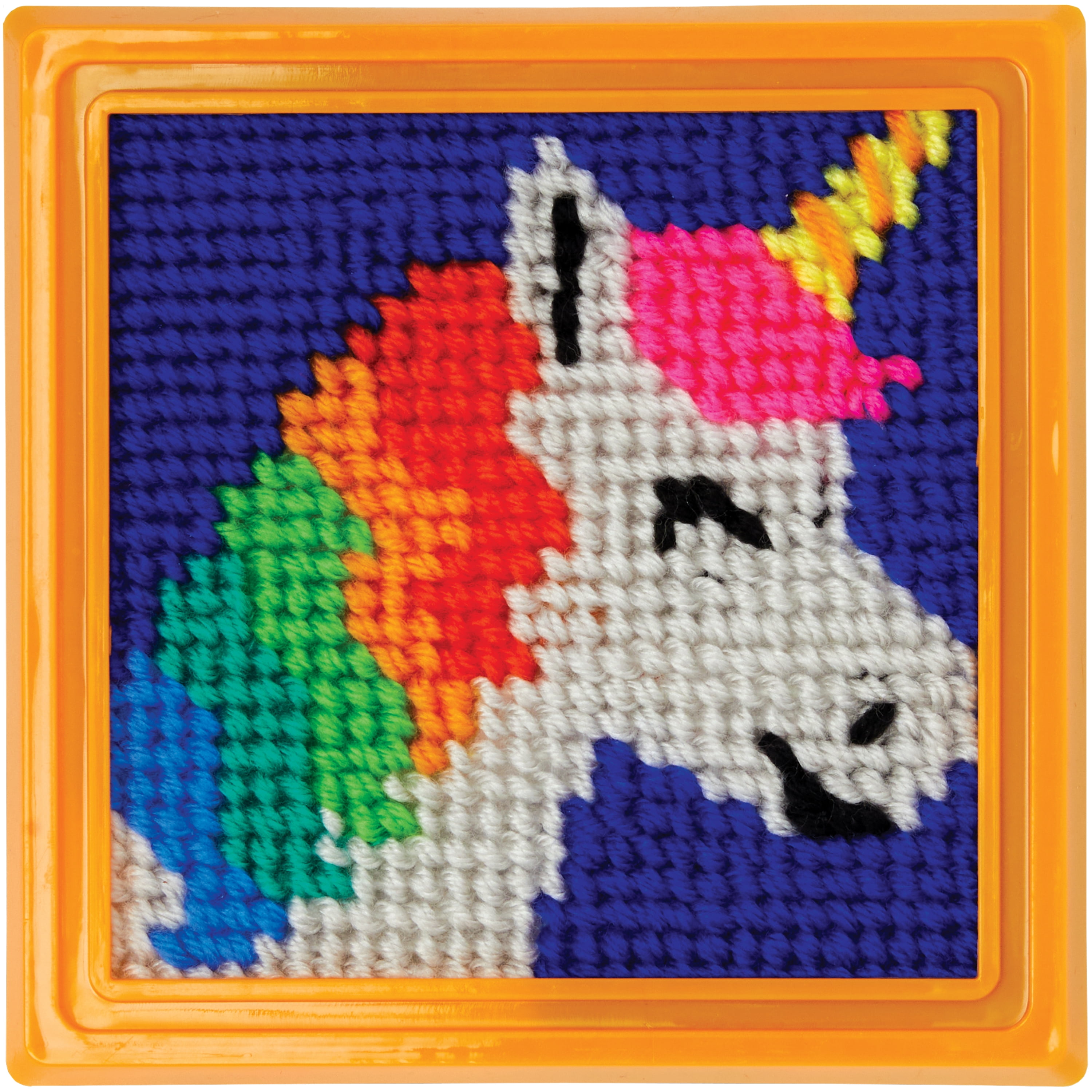 Smarts & Crafts Go: Needlepoint Kit, 40 Pieces, Multi-Color, for Kids Ages 8+