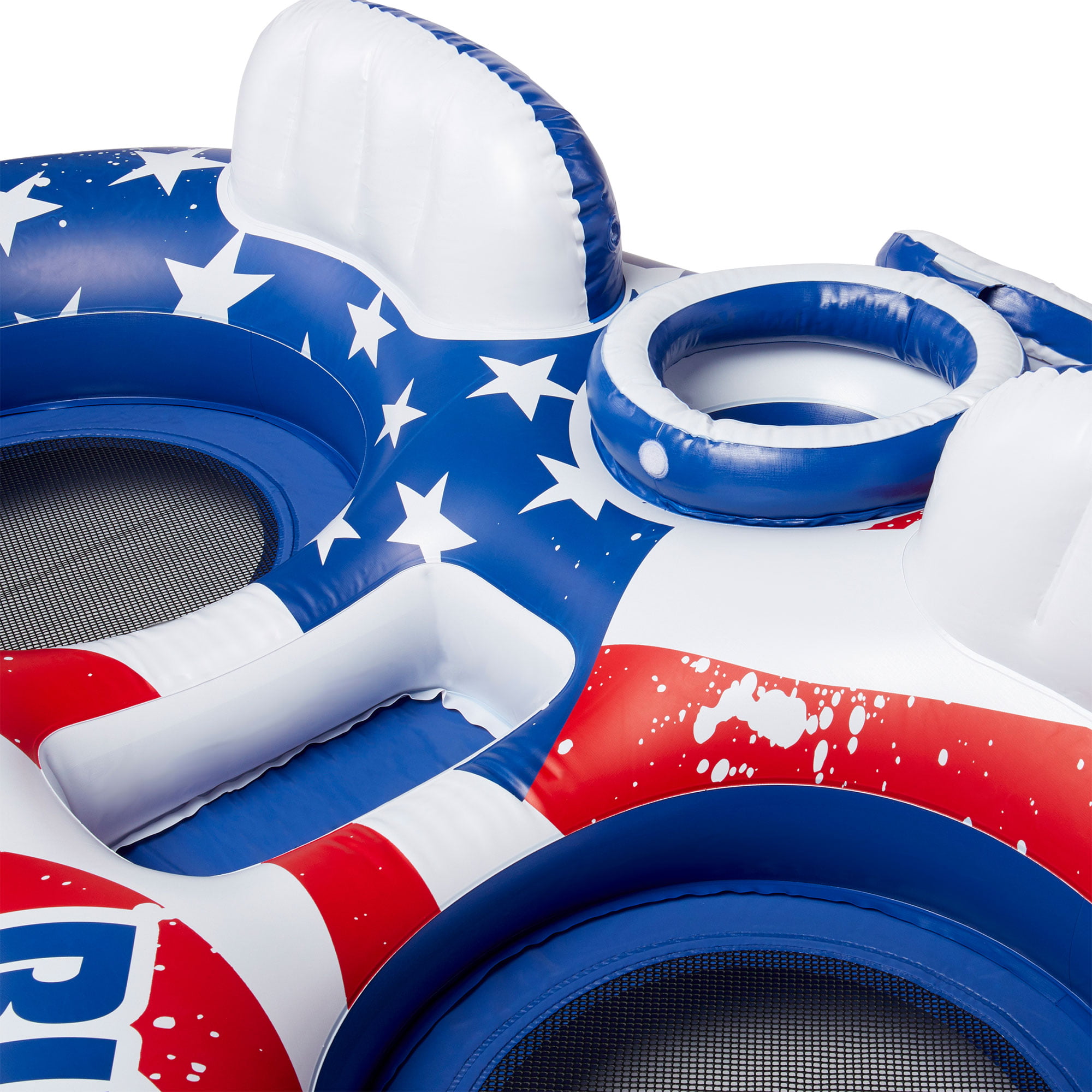White and Blue American Flag 2-Person Pool Float with Tropical Breeze  6-Person Lake Raft in Red - Yahoo Shopping