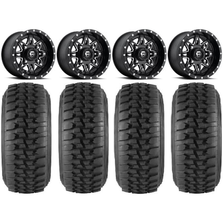Fuel Lethal Black 15 Wheels 32 Desert Series Tires Polaris RZR XP 1000 / PRO XP / Ranger XP 900/1000