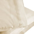 thumbnail image 2 of 1000-Thread Count 100% Egyptian Cotton Classy Solid Pillowcase Set Ivory / Standard, 2 of 3
