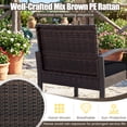 thumbnail image 2 of Gymax Furniture Set Patio Rattan Conversation Set for BalconyPorch Backyard Outdoor Black, 2 of 8