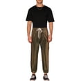 thumbnail image 2 of INSPIRE CHIC Sequins Drawstring Pants for Men's Elastic Waist Nightwear Club Shiny Jogger 30 Golden, 2 of 5