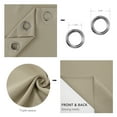 thumbnail image 4 of Deconovo Blackout Curtains Solid Ring Top Room Darkening Window Curtains for Bedroom 42x54 inch Beige Set of 2, 4 of 6