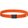 thumbnail image 4 of Falari Canvas Web Belt Adjustable Size Cut to Fit Golf Belt Flip Top Black Buckle - Orange, 4 of 7