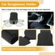 thumbnail image 5 of Clip para gafas de sol en el coche Unique Bargains, soporte universal para gafas de sol en el parasol del coche, cuero PU negro 8.5x6cm 1 Pcs, 5 of 7