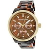 Women's Ritz MK5038 Brown Plastic Quartz Dress Watch