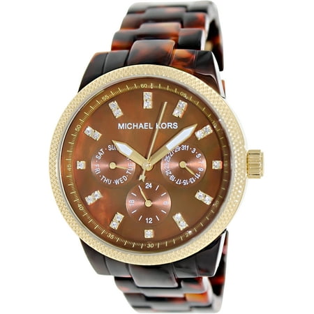 UPC 691464155056 product image for Michael Kors Women's MK5038 Brown Plastic Quartz Watch | upcitemdb.com