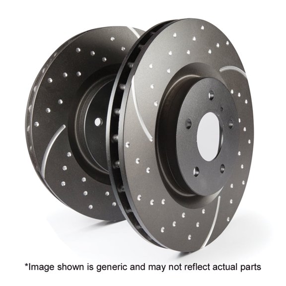 EBC Brakes GD Series Slotted and Dimpled Sport Rotors (Pair) Fits select: 2008-2016 MITSUBISHI LANCER