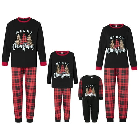 

Christmas Matching Family Pajamas Set Cartoon Dinosaur Print Pjs Homewear Sleepwear Jammies for Adults and Kids