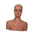 thumbnail image 2 of Realista Mannequin Head Manikin Head Bust Bust Professional con Multipropósito Multipropósito que muestra la cabeza de la peluca de stand para m, 2 of 9