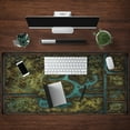 thumbnail image 4 of Game Forest Large Mouse Pad XXL Green Map Playmat for MTG Adventure Gaming Deskpad Desk Mat for Keyboard and Mouse Mat with Stitched Edges Anti-Slip Funny Desk Pad, 31.5 X 15.8 in, 4 of 7