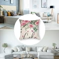 thumbnail image 5 of nygtbtfer Pink Throw Pillow Cover for Best Mum, Vases Flower Gift for Mum Decoration for Sofa Couch Set of 2 White, 5 of 7