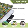 thumbnail image 5 of Extra Large Picnic Blankets Waterproof Foldable (60 "x 80") Beach Blanket Waterproof Sandproof,3-Layer Thicking Mat Outdoor Packable Camping Blanket, 5 of 6
