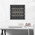 thumbnail image 2 of ARTCANVAS Art Deco Tan Circles on Blue Canvas Art Print - Size: 18" x 18" (0.75" Deep), 2 of 9