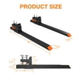 thumbnail image 6 of Aoile 60" Clamp on Pallet Forks, 4000 Lbs Heavy Duty Pallet Forks for Tractor Bucket, Skid Steer, Black, 6 of 6