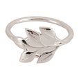 thumbnail image 4 of 8PCS Leaf Napkin Rings Metal Silver Holder Table for Dinning Parties Everyday, 4 of 9